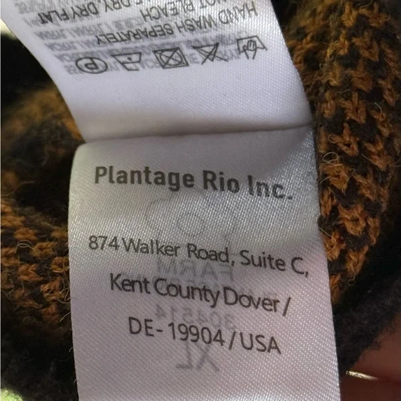 FARM RIO Women's Black and Rust Sweater Size X-Large - Picture 11 of 12